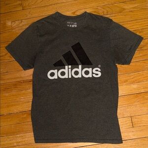 Adidas Men's Charcoal Tee with Black Logo